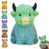 Highland Cow Sensory Toy Squeeze Sensory Toys Highland Cow Stress Balls Gift Anxiety Relief Fidget Party Favor