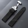 18mm 19mm 20mm 22mm Vintage Suede Cowhide Watch Strap Butterfly Buckle Handmade Stitching Soft Watch Band Quick Release Bracelet
