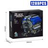 Technical V8 Electrice Driven Engine Building Blocks Simulation Supercar Engine MOC Bricks Science Education Toys Kid Adult Gift