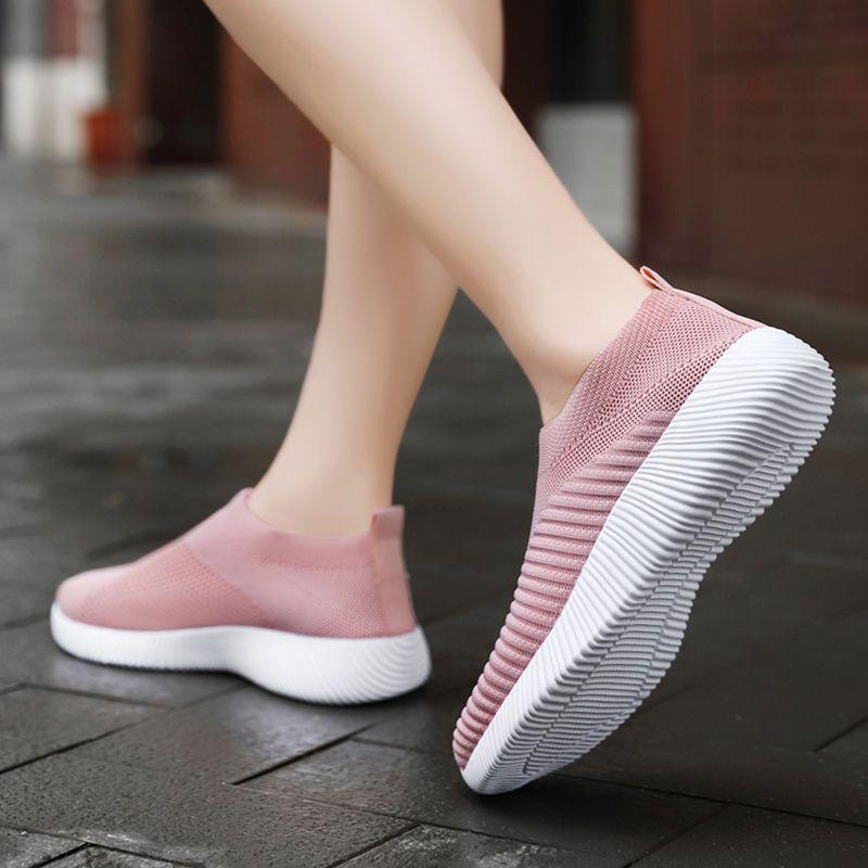 Scarpe in Tessuto Traspiranti Fly Weaving Modelli Coppia Scarpe a Rete Estive Versione Coreana delle Scarpe Basse Singole Casual