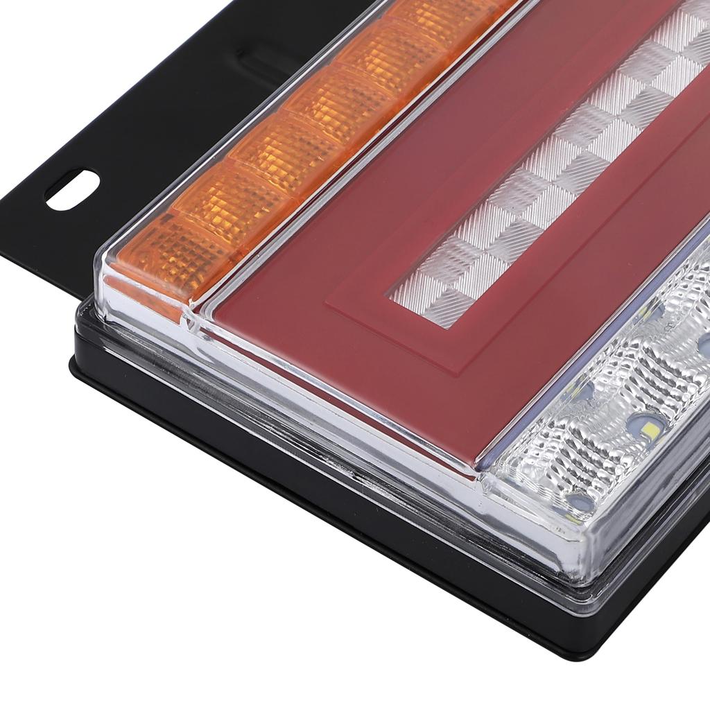 Kanoan Truck LED Tail Left and Right Flowing Turn Sequential Turn Small Universal Type Lights, Set, 24V, Signals, Signals, Reflectors, Brake,