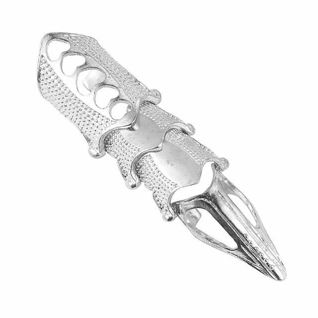 Nový Imixlot Punk Ring Rock Scroll Joint Armor Knuckle Metal Full Finger Claw Rings Sada Halloweenských prstenů