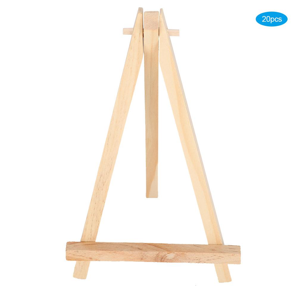 20pcs Mini Wood Display Easel Painting Party Drawing Photos Tripod Easel Decorative Display