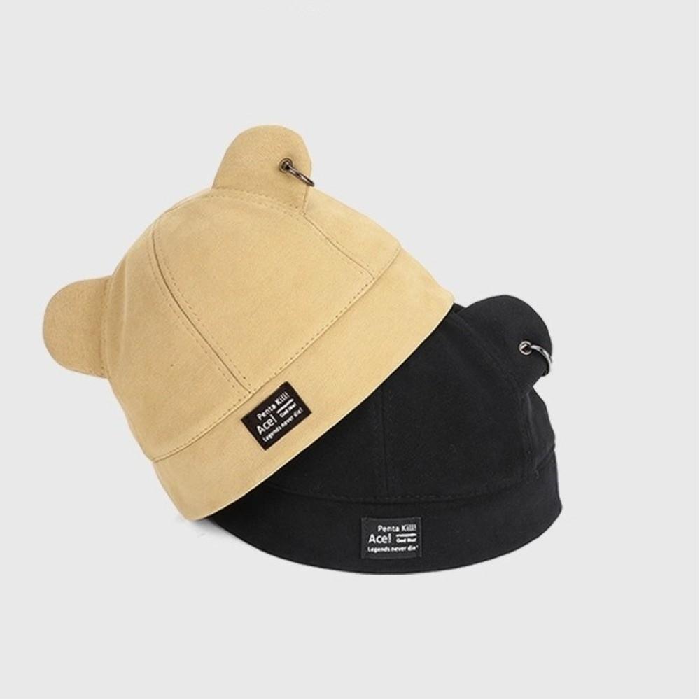 Cat Ears Ear Landlord Hat Solid Color Winter Autumn Cap Cute Watermelon Skin Cap