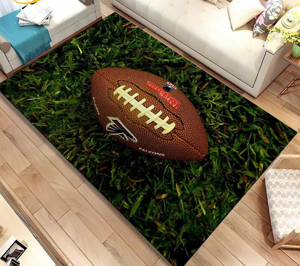 American Football Field Carpet Non-slip Resistant Rug Machine Washable Waterproof Mat Living Room Outdoor Garden Yard Decor Rugs