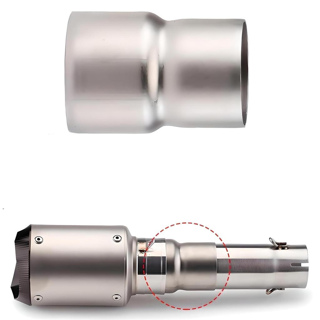 MONOSTORE Exhaust Silencer Conversion Pipe Adapter 60mm 51mm Muffler Car Auto Motorcycle Motorcycle Spacer Connector Universal