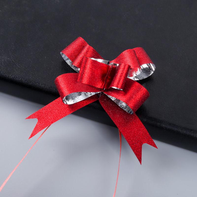 Medium Frosted Ribbon Bow Pull Flower for Gift Decoration and Flower Arrangements