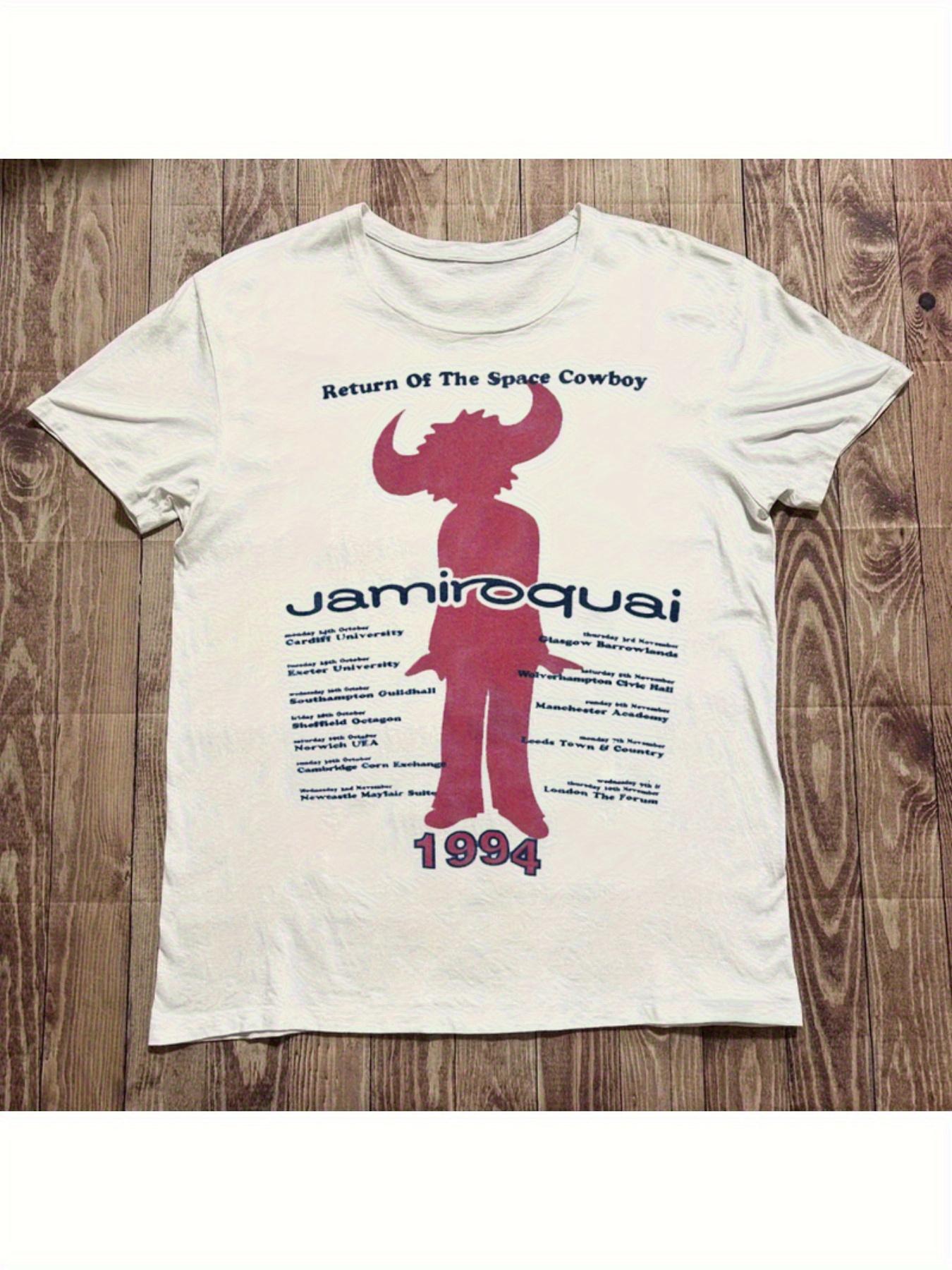 

Unisex Casual Vintage Jamiroquai Graphic T-Shirt- Vintage 50.39 meterReturn of the Space Cowboys Album Design T-Shirt L