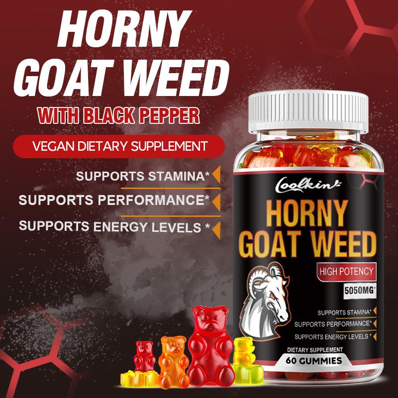 Coolkin Vysokokoncentrované gumové bonbony Epimedium, obsahující 5050 mg, dodávají energii a podporují fyzickou kondici.