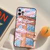 Tokyo Sakura cherry blossom landscape Funda Case For iPhone 16 15 14 Pro Max 11 12 13 Pro Max Mini XR 16 15 Plus 16e Phone Cover