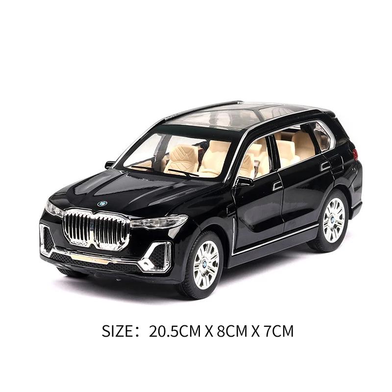 

1:24 BMW X7 SUV Diecast Metal Alloy Model car Sound Light Pull Back Collection Kids Toy Gifts