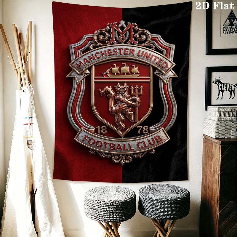 Manchester United Devils Threepiece Set 1 Duvet Cover 2 Pillowcase Without Core Christmas Birthday Gift Soft And Comfortable