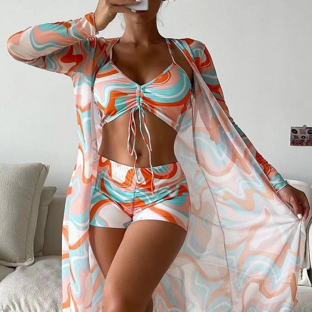 Samostatné plavky Tankini set Dámské plavky Sportovní plážové oblečení Dvoudílné plavky Dívčí plavecké oblečení do bazénu Dámské plavky