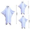 Halloween New Cosplay Costume Horror Fright Ghost Smile Face Black Eye Cloak Adult Children Stage Performance Cosplay Costume