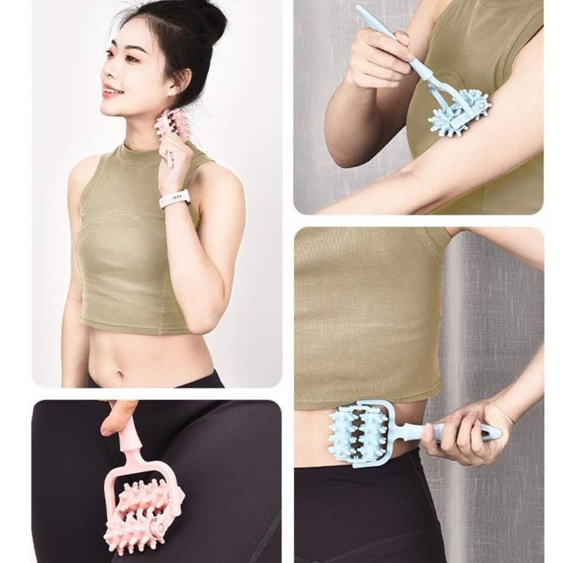Friendly Plastic Massage Roller For Legs Shoulders Multifunctional Handheld Tool Manual Massage Roller