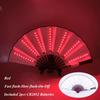 13 inch LED Fans DJ LARP Dans Bruiloft Podiumoptreden Bar Rekwisieten Vouwventilator Voor Vrouwen Kung Fu Ventilator Chinese Knipperende Ventilator