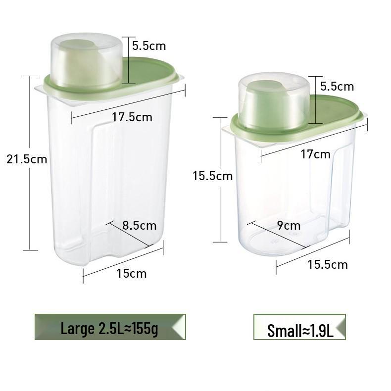 Zásobník na obilí a cereálie, plastová nádoba na skladování potravin pro suché zboží a krmivo pro psy.