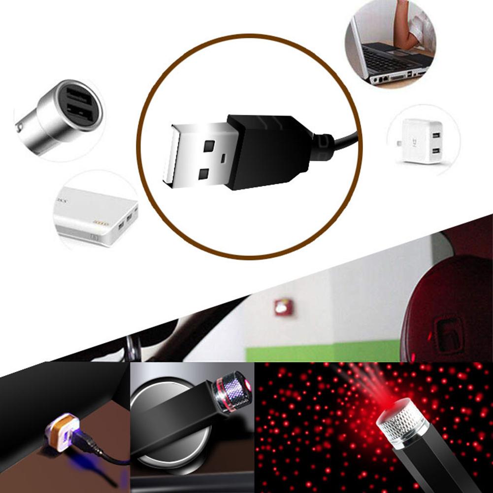 1-5PCS Car LED LED Starry Sky Night Light  5V USB Powered Galaxy Star Projector Lamp for Car Roof Room Ceiling Decor