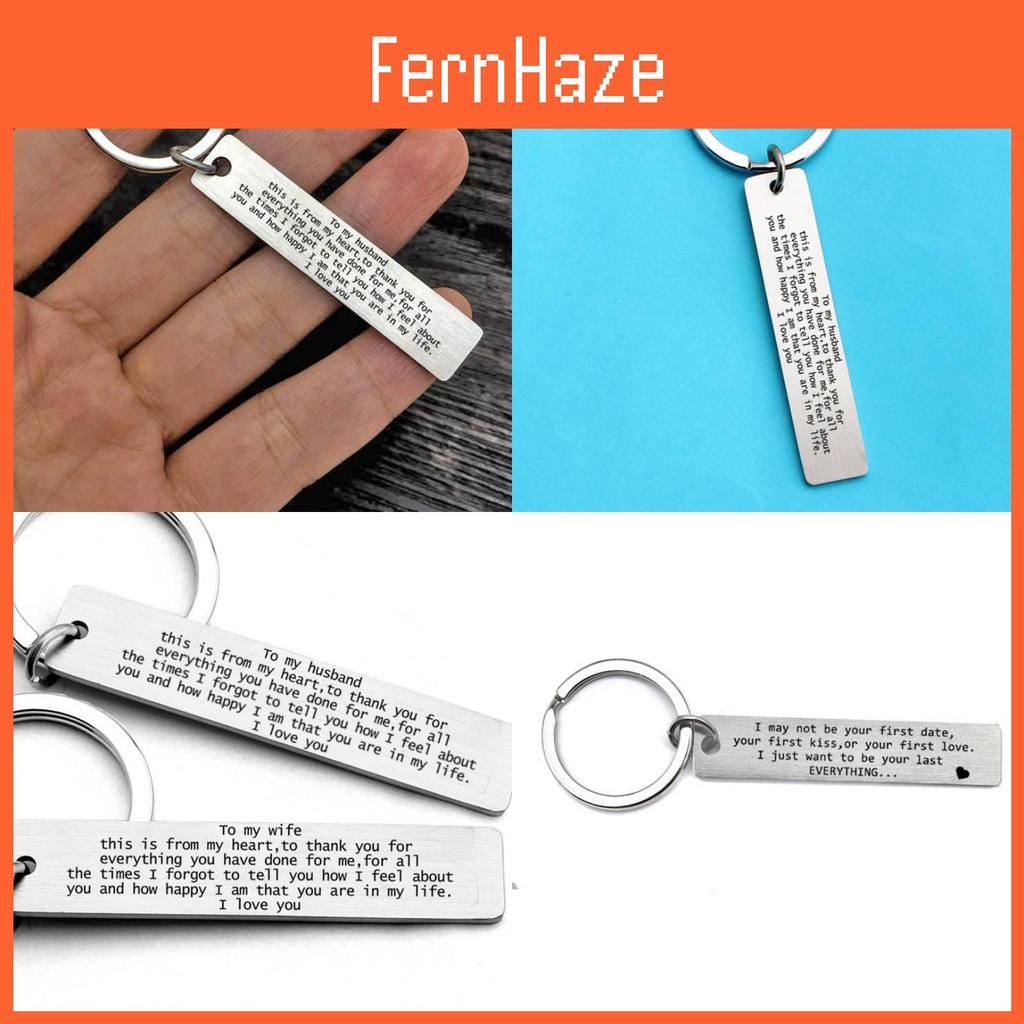 Romantic Gift Engraved Stainless Steel Keychain "i Love Fucking You