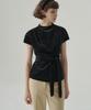 Deuloupisumeon Dilia Tuck Velvet Top [Black]
