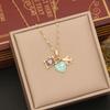 Euro-American style colorful enamel airplane earth camera pendant combination, fashion heart necklace jewelry
