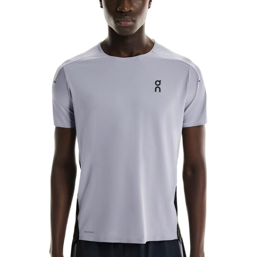 On Performance T Shirts Men s Light Purple/Black Crew Neck Moderate 1ME10230522 S