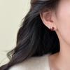 Female Autumn and Winter Light Luxury Niche Persimmon Ruyi Earrings