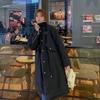 Down Cotton Parkas Jacket Women's Mid-length Over The Knee Loose Fashion Winter Padded Female Thickened