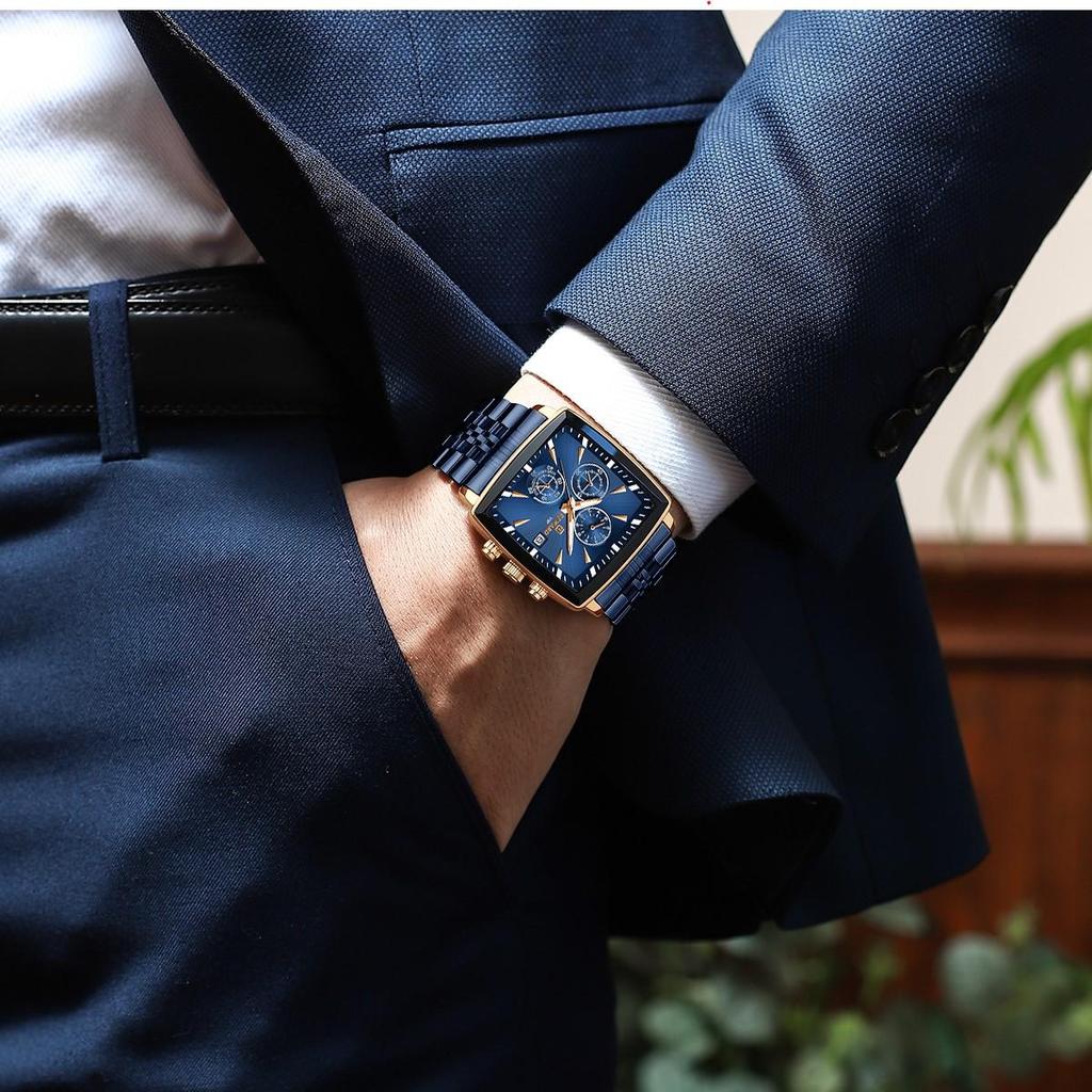 RD1100M Men's Multifunction Chronograph Watch - Waterproof, Luminous, Solid Steel Band