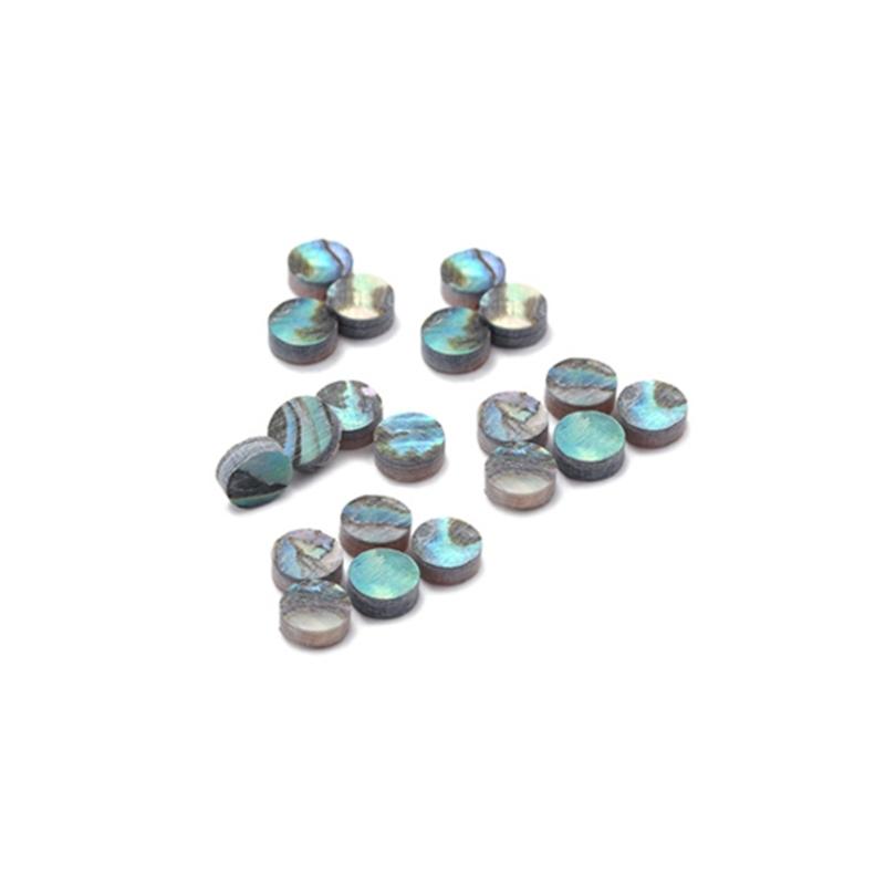 20 Pcs Abalone Shell Material Dots Fingerboard Inlay Dot Guitar Fretboard Dots for Acoustic Guitars Replacement Parts