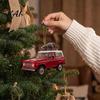 Christmas Tree Ornament Car Hanging Ornament, Acrylic Flat Print Pendant for Rearview Mirror, Festive Holiday Decoration, Gift Lovers
