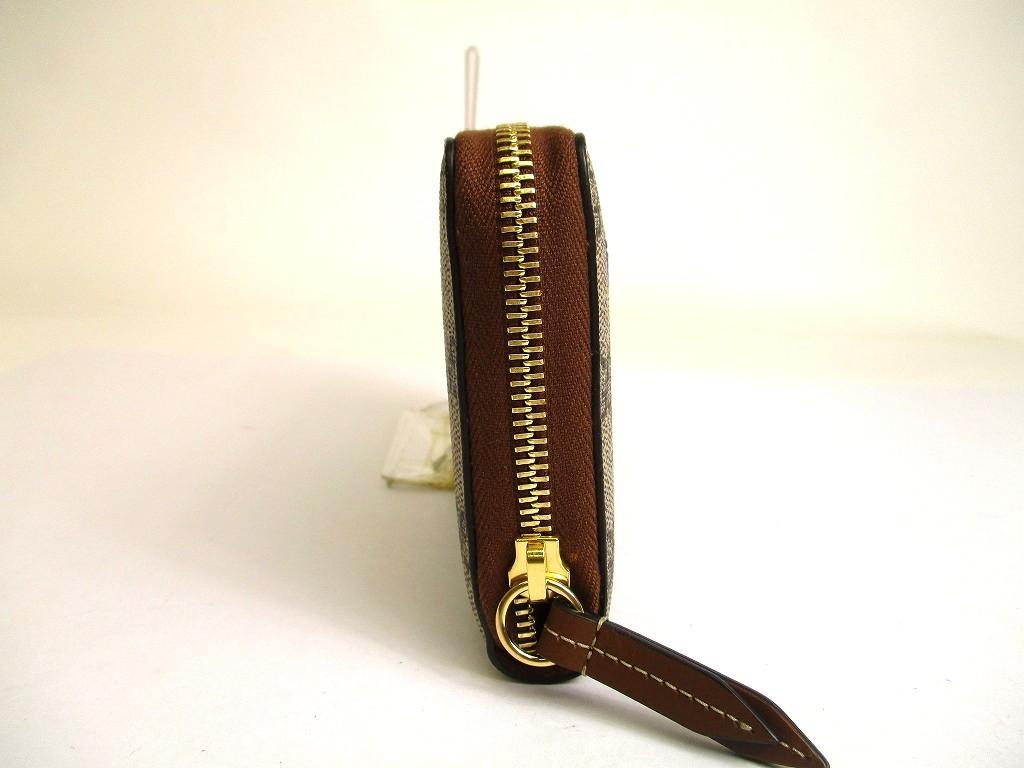 Authentic GUCCI GG Coating Canvas Leather Butterfly Motif Round Zip Wallet #a907  Refurbished