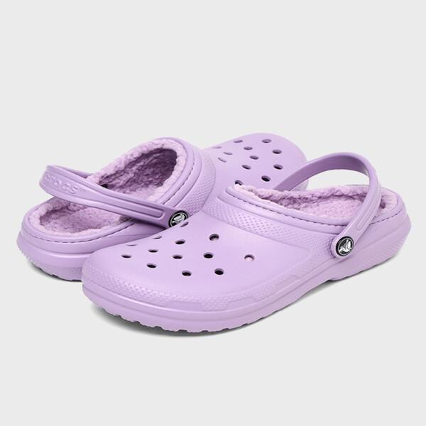 Crocs Kids Adults Classic Lined Clog Fur Indoor Shoes K 207010 5pr