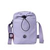 Nylon Vertical Phone Bag For Women With Drawstring Closure And Mobile Pocket