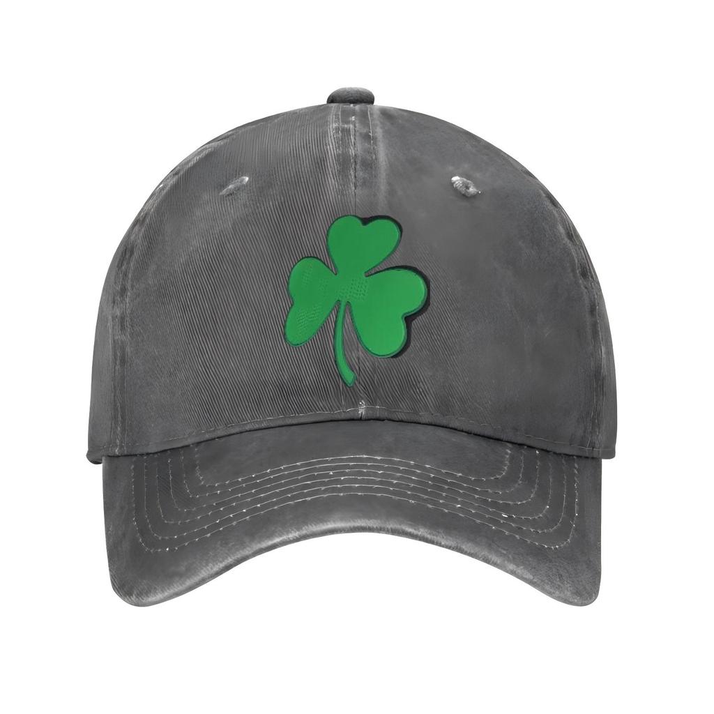 Kleeblatt-Print Baseballkappe Verstellbar Atmungsaktiv Polyester Lässige Mütze für den St. Patrick's Day