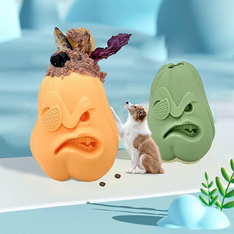 Durable Silicone Pet Food Toy Pumpkin Pirate Design For Dogs And Cats Anti-bite