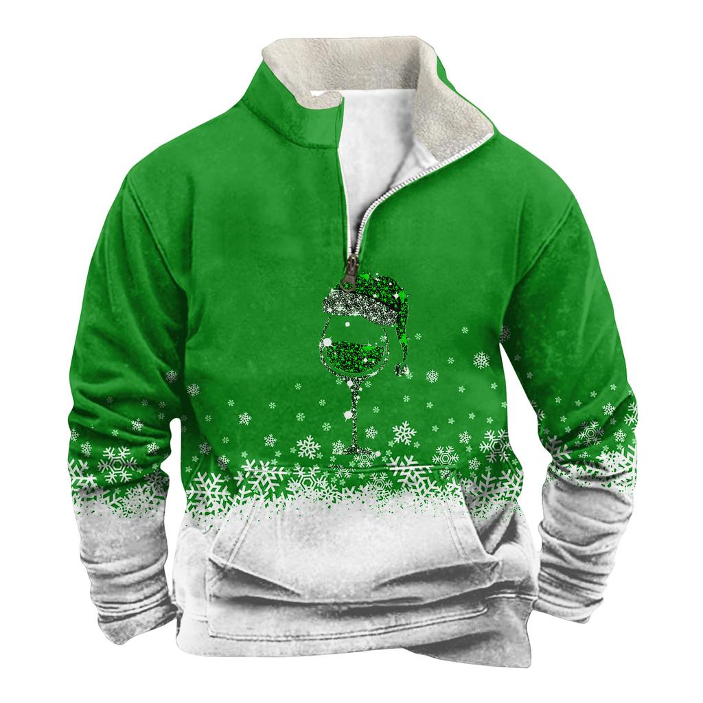 Spring And Men's Standing Collar Sweatshirt Is Outdoor Casual Sweaters Tops