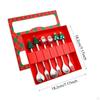 6 Count Christmas Flatware Set Spoons and Forks for Celebrations Beverages Desserts
