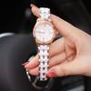 Fashion Diamond-Encrusted Watch Women'S Micro-Luminous Automatic Mechanical Watch Waterproof Ceramic Band Tide Watch