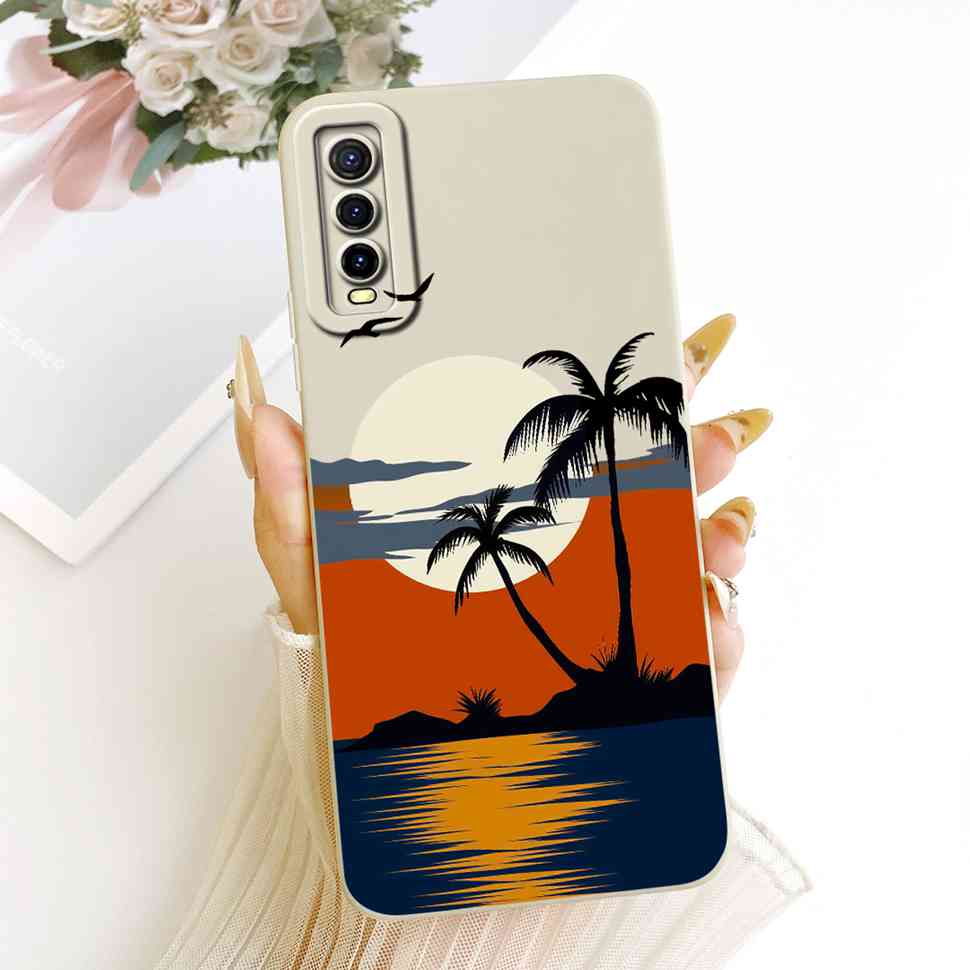 For vivo Y70s 5G Case Luxurious Flower Cartoon Silicone Back Cover For Vivo Y 70s Y51s Y51S V2002A Shockproof Phone Cases Fundas