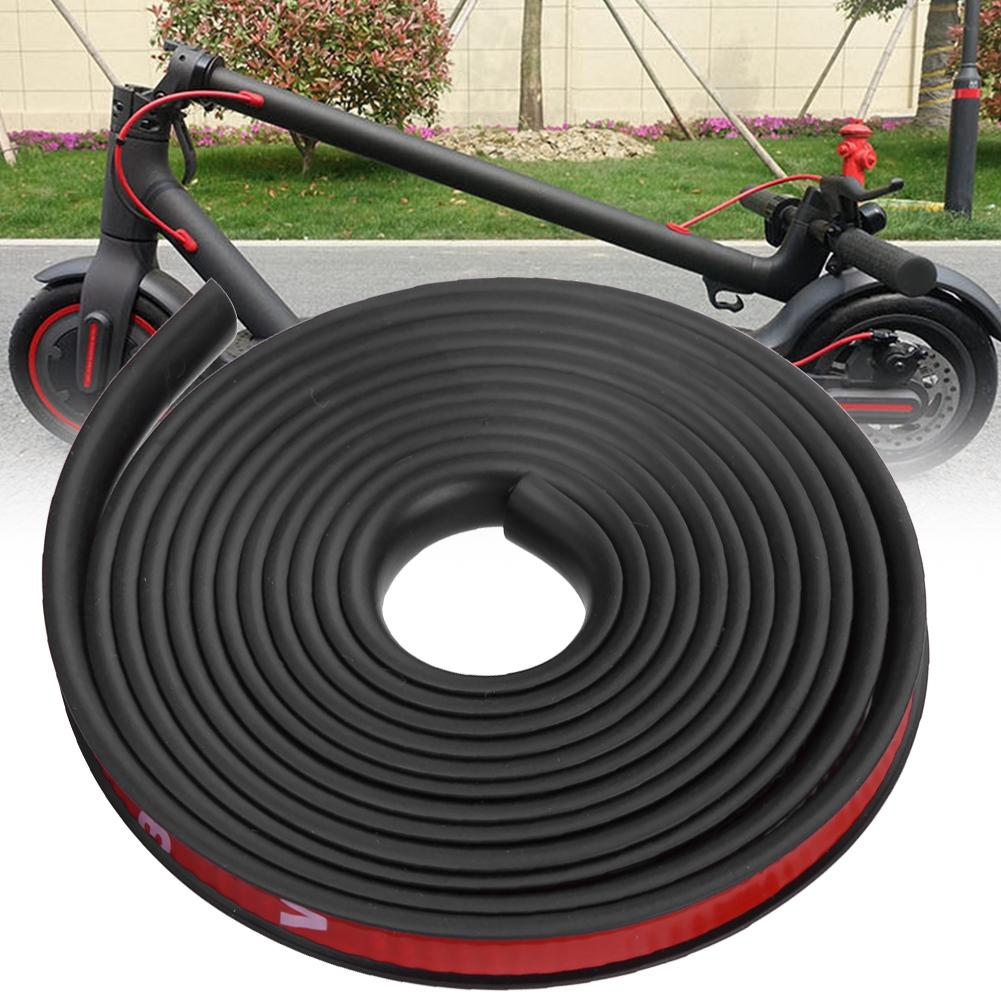 Waterproof Anti Collision Rubber Cover Strip for Electric Scooter(Red)