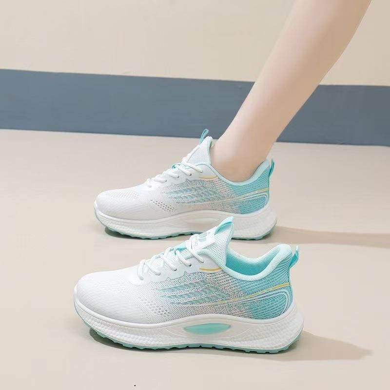 Summer Fly-woven Women's Shoes Mesh Shoes Sports Running Shoes Women's Versatile Fashion Trendy Shoes
