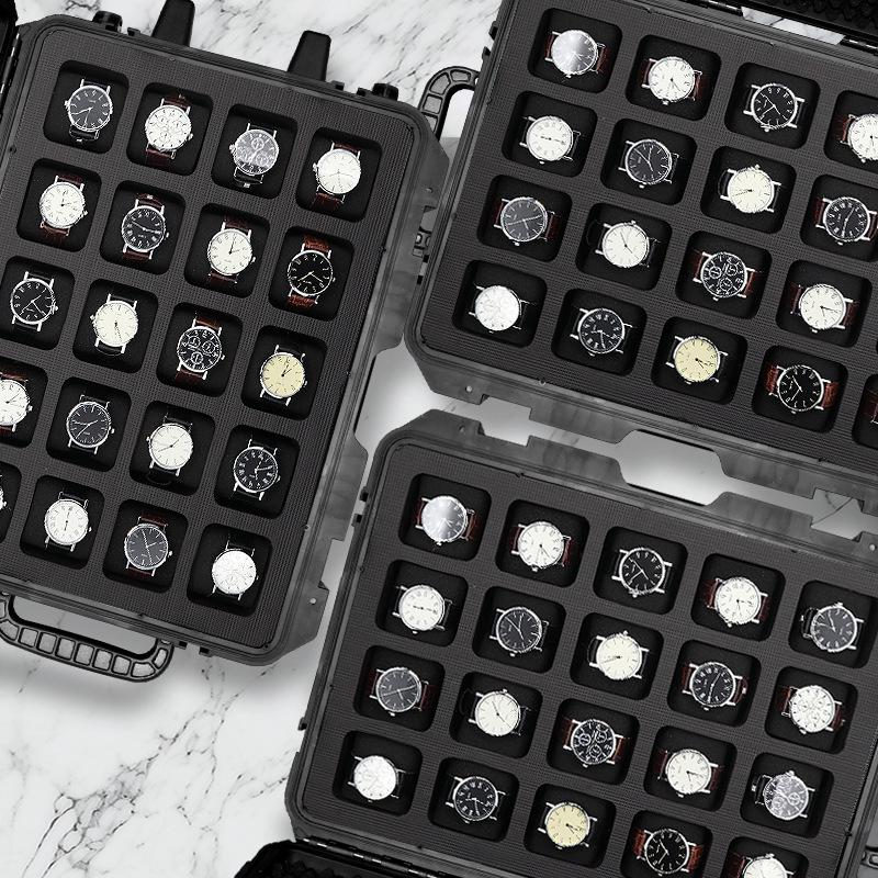 Large Capacity Cross-Border Watch Storage Trolley Case: 20-slot & 40-slot Hand-Carry Tool Display Box
