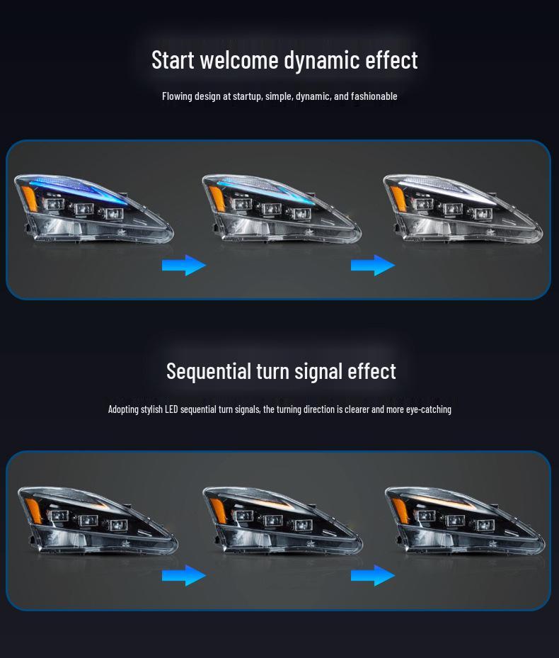 LED Projector Headlights for 2006-2012 Lexus IS250/IS300