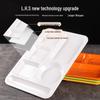 Thickened Melamine Rectangular 4-Compartment Deep Meal Tray