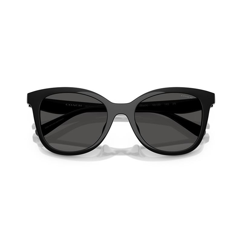 Coach 8419U Lightweight Luxury Large Frame Ultra-Light Square Sunglasses Unisex Sunglasses Black 0HC8419U-500287