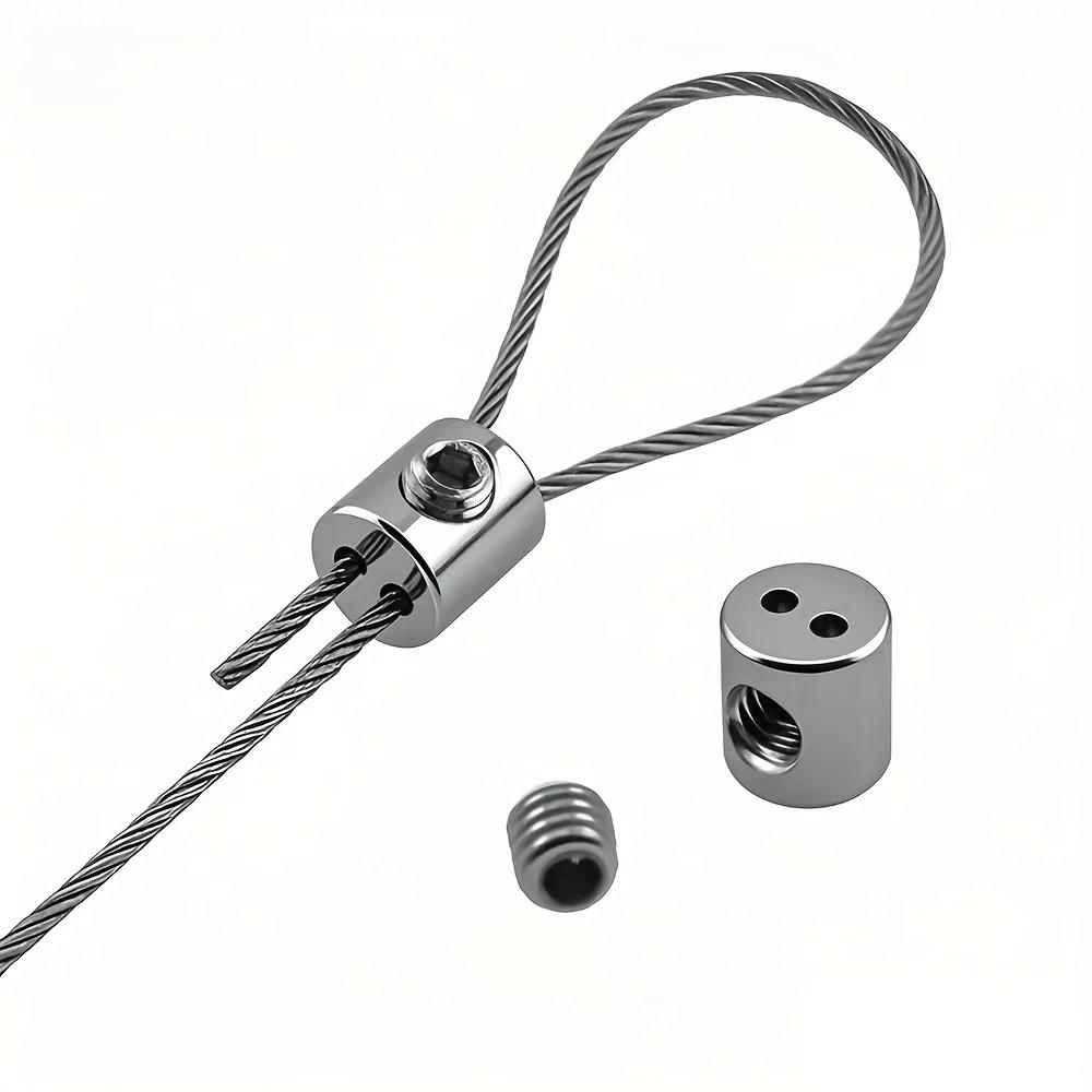 10PCS Adjustable Wire Rope Clamps, Multi-Hole Safety Wire Rope Clamps, Multipurpose Locking Fasteners