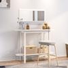  Console Table, White, 110x40x80 Cm, Solid Pine Wood