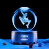 Spider-Man 3D Laser Engraved Glowing Crystal Ball Night Light Ornament
