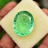 NATURAL Green Topaz 44 Ct Oval Cut   Loose Gemstone For Collection